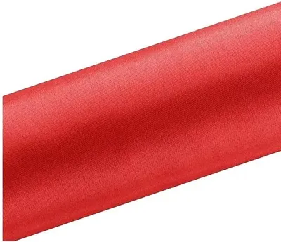 Productafbeelding van Lint voor tafeldecoratie, satijn, rood, 36 cm x 9 meter. Geschikt voor tafeldecoratie en als tafelrunner