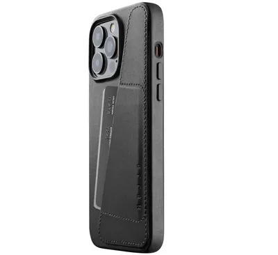 Produktbild von Mujjo Leather Wallet Case iPhone 14 Pro Max black
