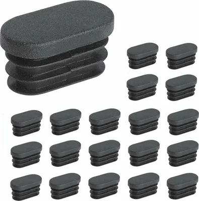 Obrázek produktu pro Plastové krytky na nohy nábytku, oválné plastové krytky na nohy židlí, oválné krytky na nohy nábytku, trampolíny, skříně, židle, 20 ks (20x40mm) 20x40mm