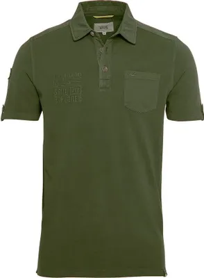 Produktbild von 25066 Camel Active, ,  kurzarm Polohemd Poloshirt, Pique, khaki, M