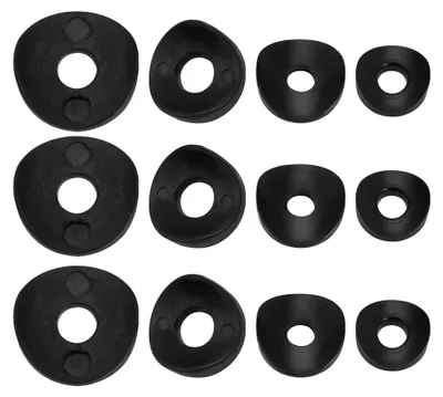 Produktbild von 100 Stück Abstandshalter für Rundrohre M6 M8 Schwarz Kunststoff