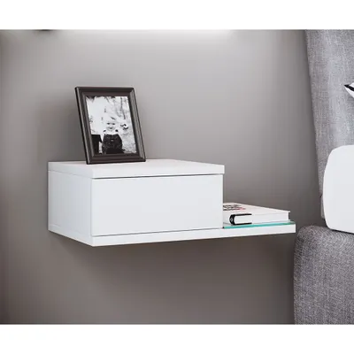 Produktbild von VCM Nachtschrank | Wandschublade | Wandboard | Nachttisch | Maße ca. H. 15 x B. 48 x T. 28 cm - Konsila M