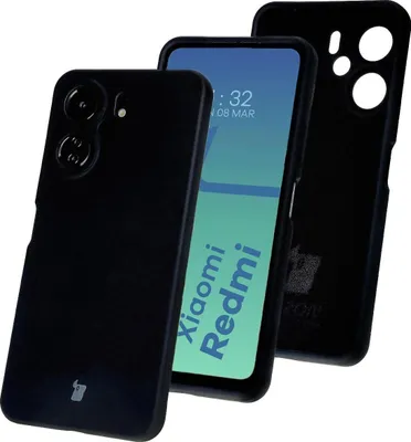 Produktbild von Bizon Soft Case für Xiaomi Redmi 13C 4G / Xiaomi Redmi 13C 5G / Xiaomi Poco C65, Schwarz