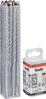 Produktbild von KWB HB5 SDS Plus Hammerbohrer, 215/150 mm, Ø 10 mm, 10 Stück
