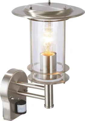 Productafbeelding van RVS buitenlamp met sensor York