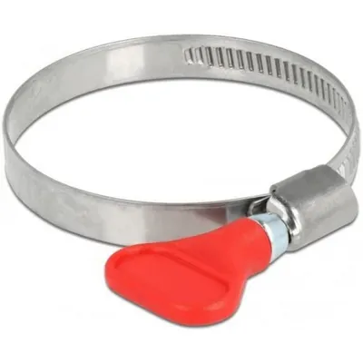 Produktbild von DELOCK Schlauchschelle, Flügelmutter 40-60mm 5 Stk. rot