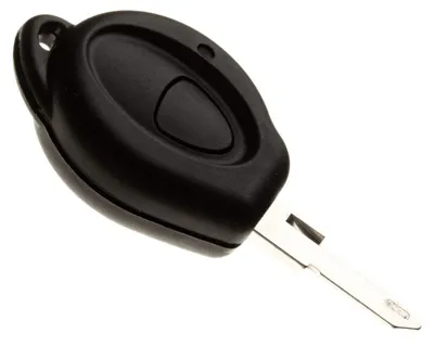 Schlüsselgehäuse für Peugeot 206, 1 Taste, Schwarz