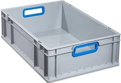 Immagine prodotto di allit Contenitore ProfiPlus EuroBox 632, grigio/blu Eurobox in PP, maniglie aperte, impilabile, resistente - 1 pezzo (456775)