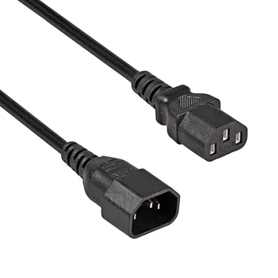 Immagine prodotto di Cavo di alimentazione per PC 3 pin Akyga AK-PC-07C prolunga IEC C13 / IEC C14 3m