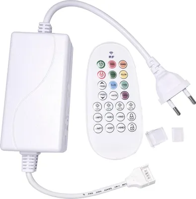 Produktbild von Controller für LED-Streifen RGB 220V AC SMD Silikone FLEX mit RF-Fernbedienung Weiß