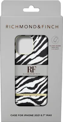 Produktbild von Richmond & Finch 47026, Hauthülle, Apple, iPhone 13 Pro Max, 17 cm (6.7"), Schwarz, Weiß