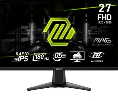 Produktbild von MSI MAG 275F, 68,6 cm (27"), 1920 x 1080 Pixel, Full HD, 1 ms, Schwarz