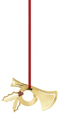 Imagen del producto de Georg Jensen – Adorno navideño de cuerno, 2026, chapado en oro