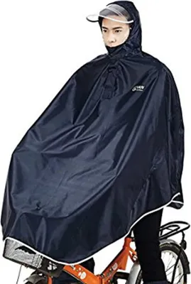 Produktbild von Outdoor Regenponcho Wasserdichter Leichter Regenmantel Poncho mit Verstellbarer Kapuze Regencape Regenjacke für Herren Damen Outdoor Radfahren Wandern