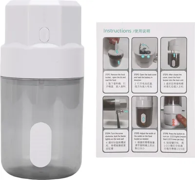Obrázek produktu pro Automatické krmítko pro ryby Smart Timer 3 režimy krmení Akvarijní krmítko 350 ml Velká kapacita Nastavitelné otevírání Krmítko pro želvy Napájení na baterie pro ryby