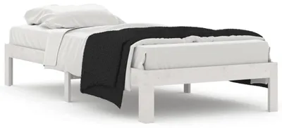 Zdjęcie produktu dla Łóżko z litego drewna, wymiar 90x200 cm, kolor biały