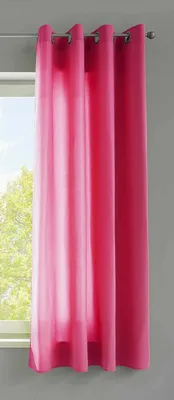 Produktbild von 1er Set Vorhänge Schal Ösen »Berlin« HxB 175x140 cm Pink Blickdicht Microsatin Lichtdurchlässig Uni Matt 20405N
