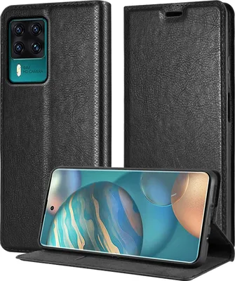 Produktbild von Cadorabo Hülle für Cubot X50 in NACHT SCHWARZ Schutzhülle mit Magnetverschluss, Standfunktion und Kartenfach Flip Case Cover Etui Handy Klapp Hülle Book Tasche