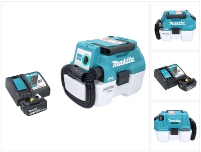 Produktbild von Makita DVC 750 LRG1 Akku Staubsauger LXT 18 V 67 mbar 7,5 l Brushless + 1x Akku 6,0 Ah + Ladegerät
