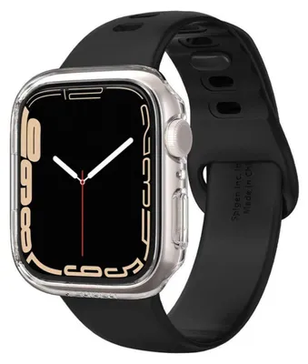 Produktbild von Spigen Thin Fit, Hülle, Smartwatch, Transparent, Apple, Apple Watch Series 8 / 7 (41mm), Polycarbonat (PC)
