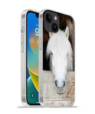 Produktbild von MuchoWow® Handyhülle Schutzhülle Hülle für Apple iPhone 14 Plus - Soft case Pferde - Pferdestall - Regale Silikon Softcase Handy Hülle - Abbildung
