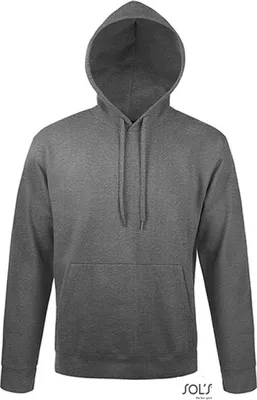 Produktbild von SOLs 47101 | Uni Hooded Sweat-Shirt Snake / Kapuzenpulli Innen angerau - Farbe: Charcoal Melange - Größe: 3XL