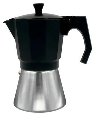 Zdjęcie produktu dla Bastilipo 8437000866831, Kawiarka moka, Czarny, Srebrny, Stal, 9 kub., 122 mm, 180 mm