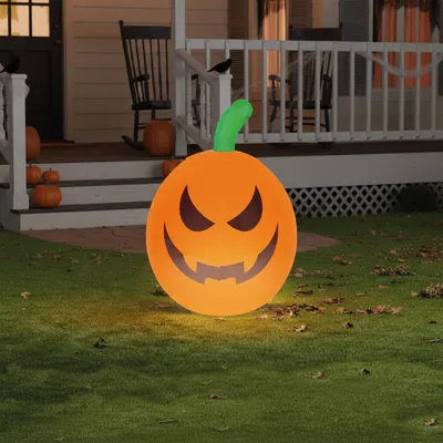 Obrázok produktu pre Nafukovacia RGB LED halloweenska tekvica - 40 cm, Obrázok generovaný UI