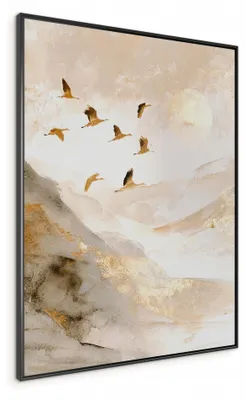 Obrázek produktu pro STYLER Obraz na stěnu 60x80 cm Decobox v rámu "floating", prémiová dekorace do obývacího pokoje, ložnice nebo kanceláře, abstraktní styl, Decobox