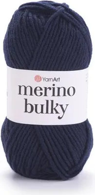 Produktbild von YarnArt Merino Bulky Garn, 100m/100g, Blautöne, Weich & warm – ideal für Winter-Strickwaren