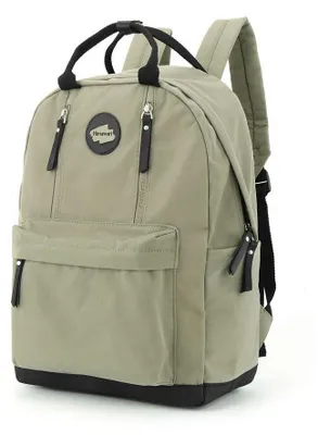 Immagine prodotto di Himawari | Robusto zaino da donna, con pratiche tasche con zip, verde, 28x40x15 cm