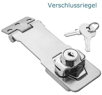 Produktbild von Ersatz Schloss Verschlusseinheit für Truckbox mit Überwurflasche Edelstahl Ersatzschloss Überfalle Türriegel Abschließbar trucky