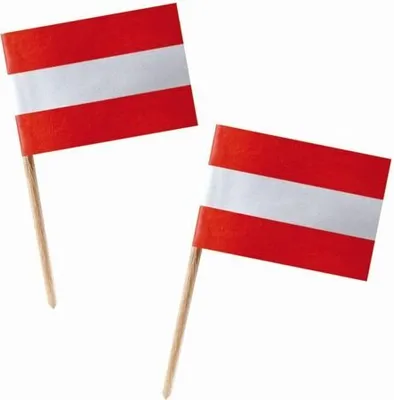 Produktbild von 300x Fahnenpicker "Österreich" 6.8cm