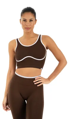 Image de Soutien-gorge de sport Smilodox Calen avec coupe ajustée et détails contrastés
