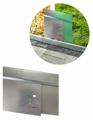 Immagine prodotto di Bordo per aiuole esclusiva parte 1 14,8 x 118 cm | Aiuole giardino | Cordoli per aiuole