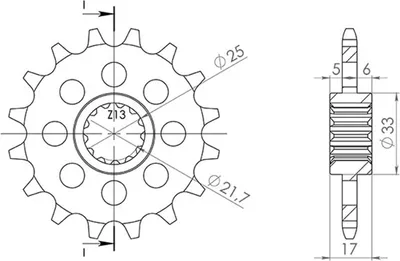 Image de Pignone Passo 520 - Avec 15 Denti (Dis.00518)