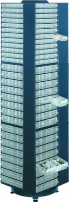 Image de raaco Drawer box tower spinner (L x W x H) 680 x 680 x 1760 mm Content 1 pc(s)