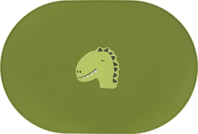Image de Trixie silicone Set de table enfants - Mr. Dino - accessoire de table flexible et durable