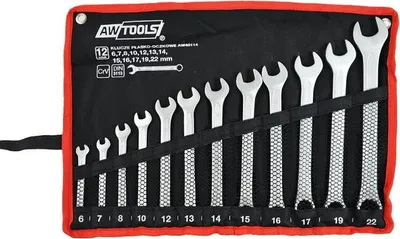 Image de Awtools clés à molette 12 pièces 6,7,8,10,12,13,14,15,16,17,19,22
mm