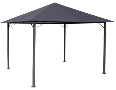 Produktbild von Metall Garten Pavillon Nizza 3x3m Antik Partyzelt Grau RAL 7012
