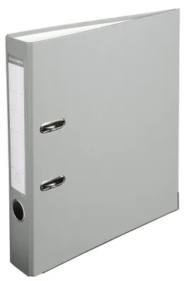 Image de Exacompta 915416B Classeur gris 2 anneaux 50mm dos 32x29cm DIN A4