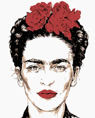 Image de Zuty - Peinture diamant - FRIDA KAHLO, 40x50 cm, toile tendue sur châssis
