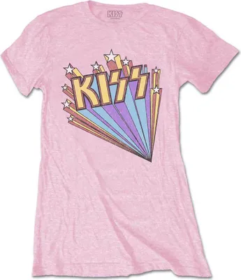 Produktbild von Kiss Stars Pink M Damen T-Shirt