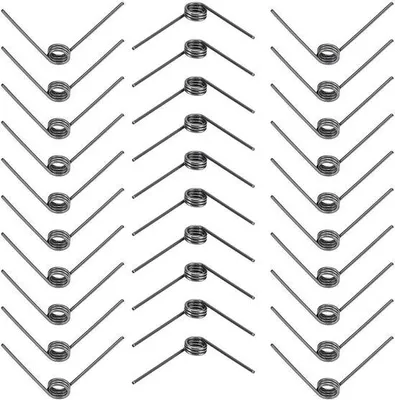 Obrázek produktu pro Torzní pružiny z nerezové oceli, drát 1,2 mm, průměr 9 mm, 30 kusů