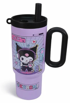 Kuromi Isolierbecher 700 ml mit Fruchtinfuser und Henkel