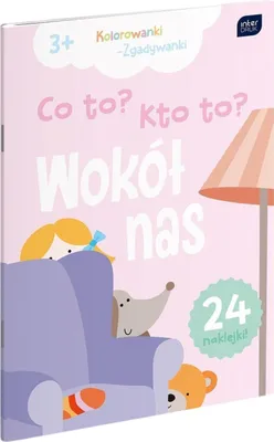 Zdjęcie produktu dla Interdruk Kolorowanka Co To? Kto To? A4 z 16 Kartek z Naklejkami Mix