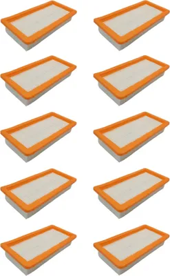 Produktbild von 10x Motorschutz-Filter Flachfaltenfilter Lamellenfilter Ersatz für Kärcher 6.414-631.0 DS 5200 DS 5500 DS 5600 DS 5800 DS 6000 DS 6 DS 6 Premium K 5500