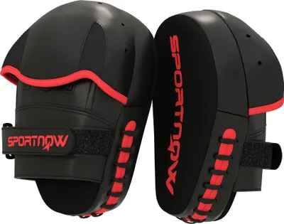 Obrázek produktu pro Chrániče na muay-thai a box - zahnuté chrániče - pro MMA, kickbox, karate, taekwondo - trénink - od 8 let - černé