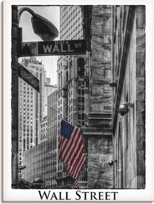 Produktbild von Carina Buchspies: New York Wall Street, Produkt:Leinwand, Größe (HxB):40x30 cm / Leinwand