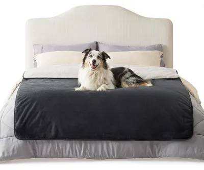Productafbeelding van Waterdichte hondenbedekking, Sherpa fleece, donkergrijs, XXL, 152x203 cm